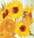 Słoneczniki, Van Gogh, fragment